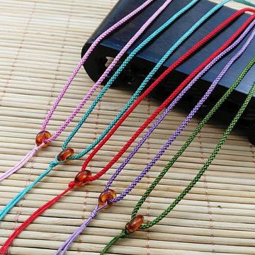 米兰线算盘珠项链绳 diy手工编织吊坠挂绳女玉佩黄金绳编织项链绳