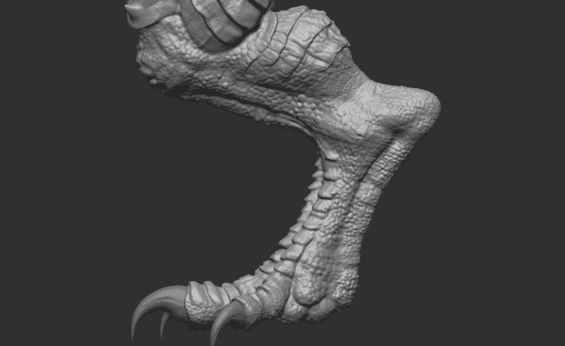 在zbrush中制作怪兽模型