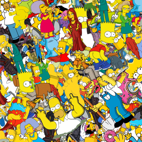 50张动画辛普森一家卡通贴纸