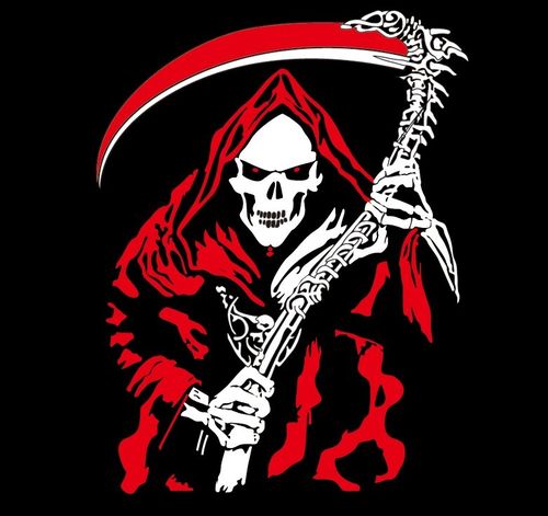 汽车贴纸 死神后挡风玻璃 骷髅头恶魔超酷/防远光大灯反光装饰贴商品