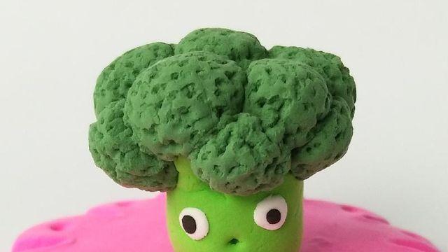 西兰花粘土制作轻松学会