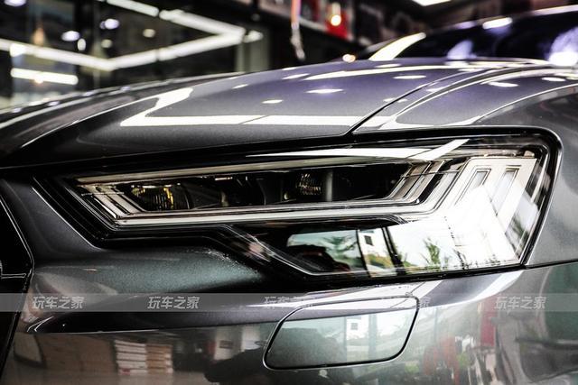 顶配必备 奥迪a6换装高清矩阵大灯 四出尾喉