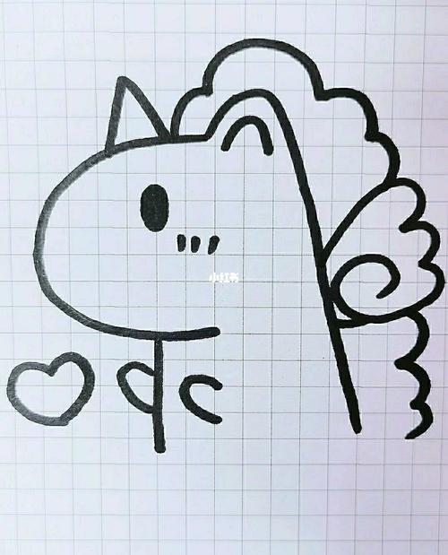 简笔画 独角兽_简笔画_文化_绘画