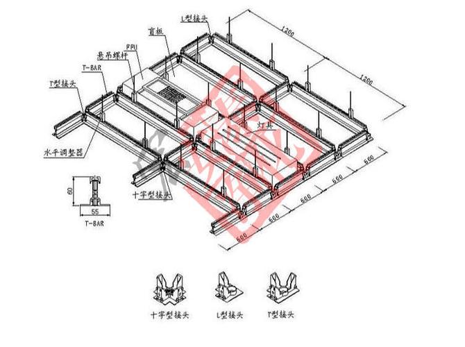 无尘车间百级净化铝型材ffut型吊梁龙骨龙骨配件