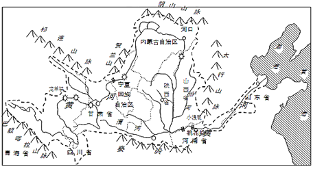 读黄河水系略图回答下列问题1黄河之水天上来奔流到海不复回诗句里的