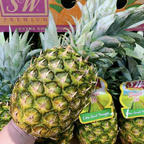 菲律宾菠萝台湾热带水果树上菠萝树无眼进口新鲜2个