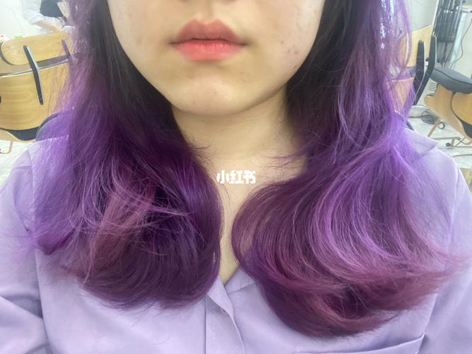紫色真就见光没呗_掉色_紫色头发_时尚_发型