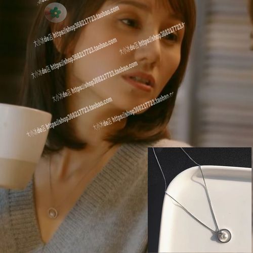 s925纯银流金岁月袁泉戴茜同项链冷淡珍珠项链