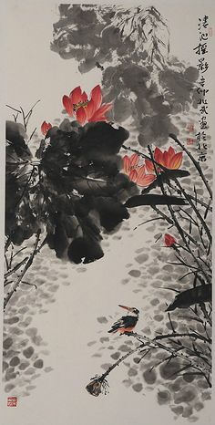孙兆武写意花鸟作品