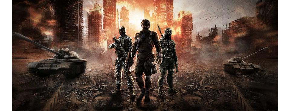 【ps高级合成教程】枪战游戏海报战争壁纸制作教程