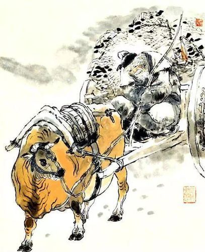 关于卖炭翁的简笔画