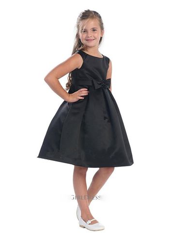 儿童礼服黑色公主女童短款小黑裙大儿童礼服