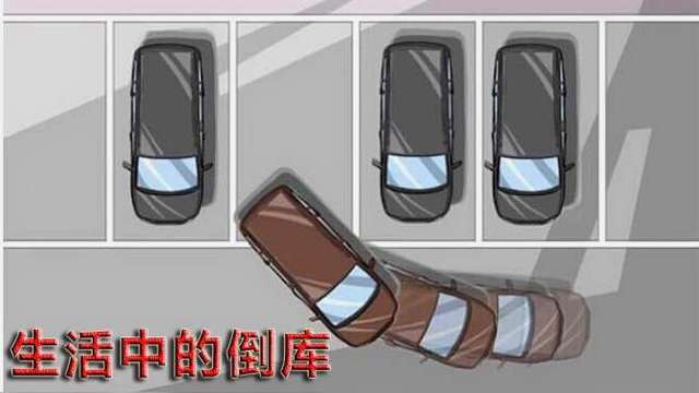 现实中无划线倒车入库操作技巧,新手简答易懂,更加实用易学!