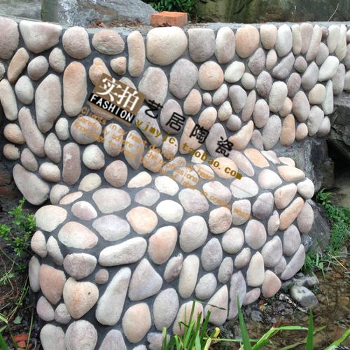 鹅卵石 河卵石景观文化石河卵石墙文化石河卵石景观石