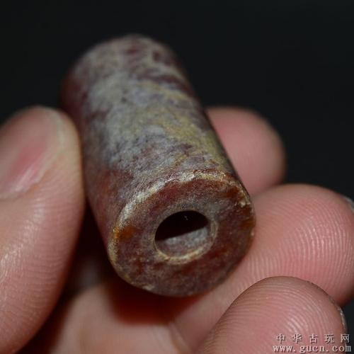 古玉老玉高古和田玉红山文化红玉白沁林管勒子