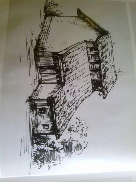 求几张简单的徽派建筑速写图 急! 我是初学者