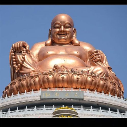 西宁弥勒佛铜像河北昌宝祥铜雕实心弥勒佛铜像