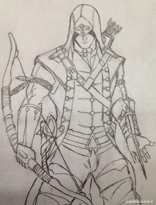 刺客信条简笔画画法