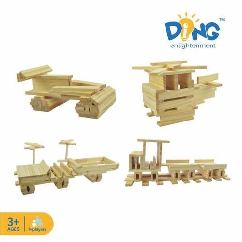 planks构建木条儿童stem益智建筑搭建建构