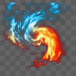 冰与火漩涡高清图片