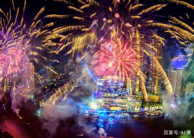 来自世界各地的跨年烟花表演