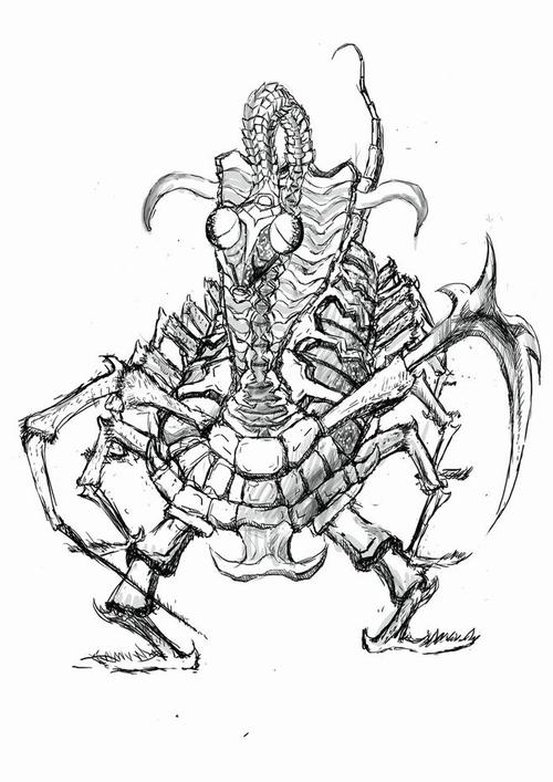 京蛮蛮 的插画 怪物 原创