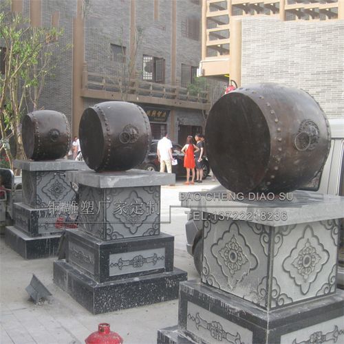 铜鼓腰鼓中国古代鼓战鼓广西鼓纯铜户外金属鼓景观摆件制