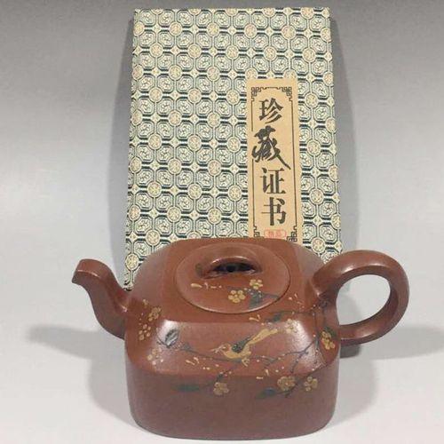 顾景舟紫砂壶原矿紫泥喜上眉梢石瓢壶功夫茶具全手工