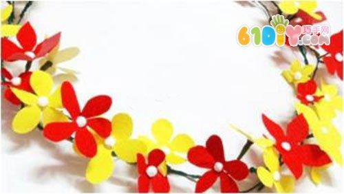 教师节手工花环制作_巧巧手幼儿手工网