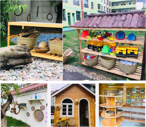 走出室内走向大自然高县文江镇幼儿园开展户外区域环境创设专题研讨