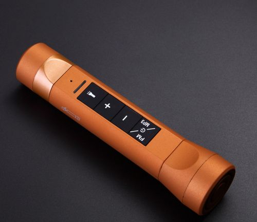 手电多功能移动电源带强光手电筒迷你移动电源插卡充电宝蓝牙音.