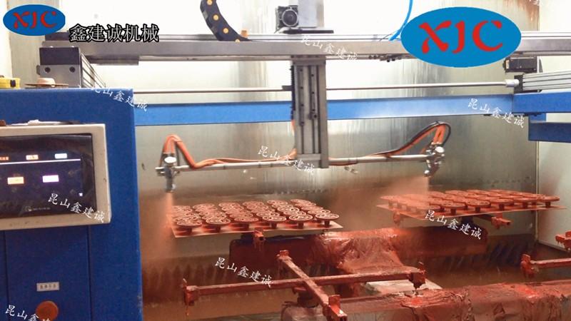 五轴四盘喷漆机-洗衣机滚筒盖喷涂机-自动喷漆设备厂家-厂家直销