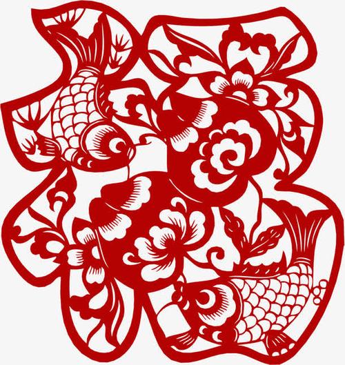 福字剪纸,福字剪纸素材,福字剪纸元素,新年剪纸图片