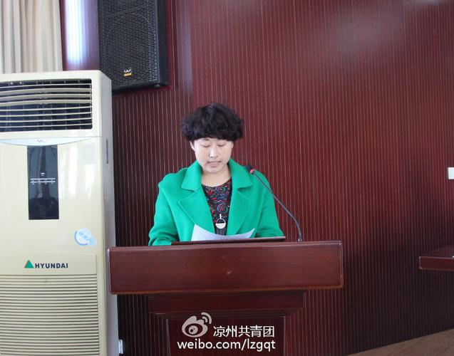 (武威八中团委书记陆春燕交流发言)