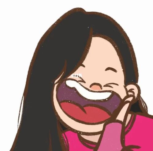 女生大笑头像_头像_头像分享_素材_头像