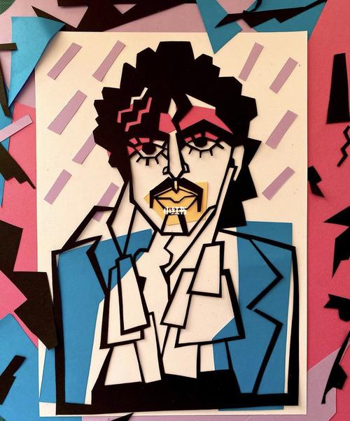 人物拼贴_插画_插画分享_文化_绘画