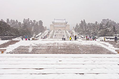 南京中山陵雪景