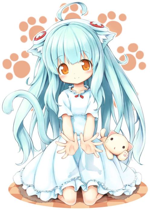 二次元 少女 q版 萌系 动漫 插画 头像 "qianxi丶