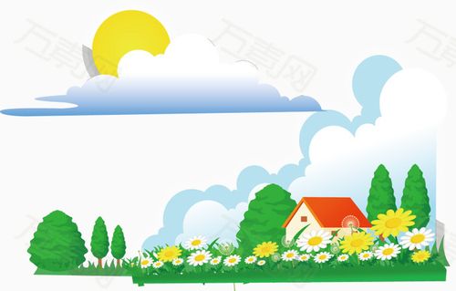 春季景色背景迎春素材