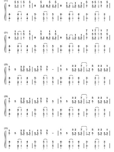 《溯》钢琴简谱(双手连弹)_钢琴_简谱_钢琴双手简谱_娱乐_音乐