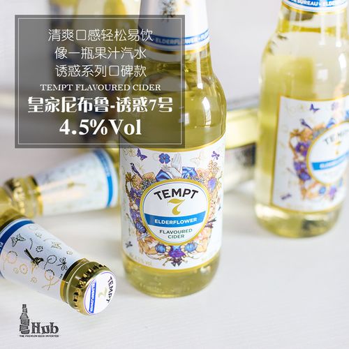 [beerhub啤酒王国] 瓶 6 330ml tempt 接骨木味苹果啤酒 号西打酒 7