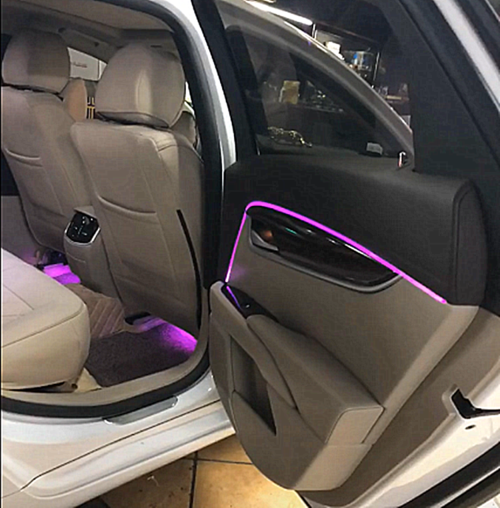 凯迪拉克atslxtsxt4xt5ct6改装语音声控车内汽车氛围灯