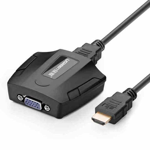 绿联hdmi转vga 带音频高清转换器小米盒子ps3to电脑连