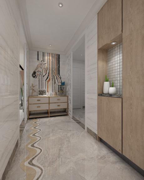 现代客厅瓷砖装修效果图