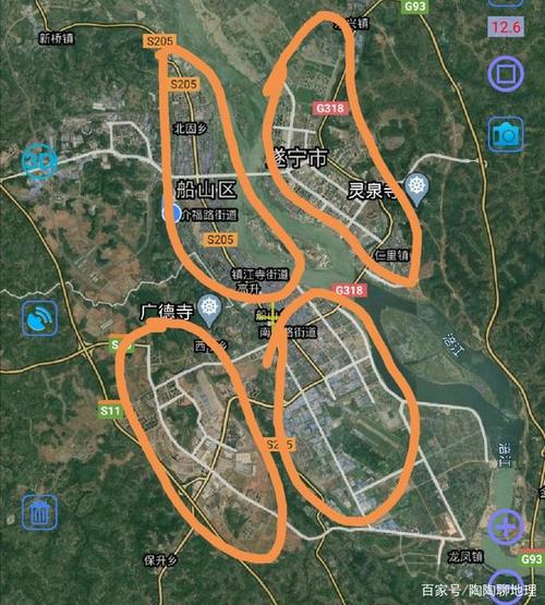 遂宁市各区县,新建高速公路,快速通道和主干道,理想规划方案