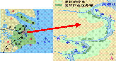 上海港的位置