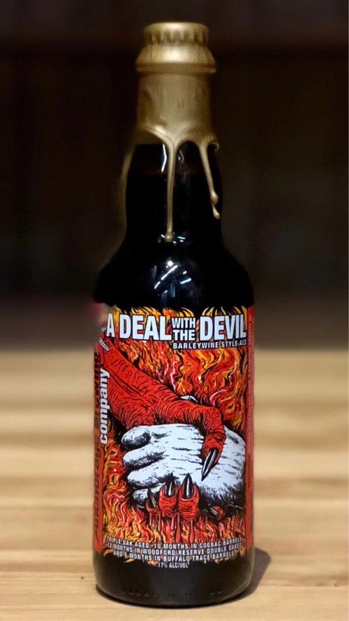 安克雷奇与魔鬼的交易啤酒375ml 2018款大麦酒 单瓶价格 金色蜡封