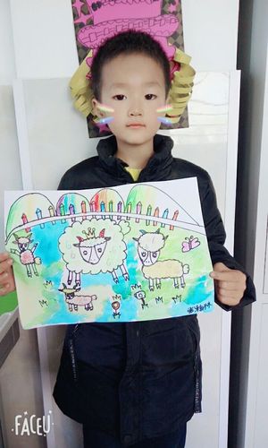 思维绘画【小绵羊下山】