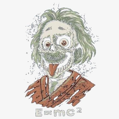 卡通吐舌头爱因斯坦