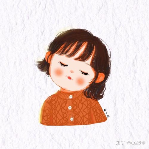 我就是胖嘟嘟 美猪猪~哈哈 圆脸好可爱啊~ 插画师 暖小爽